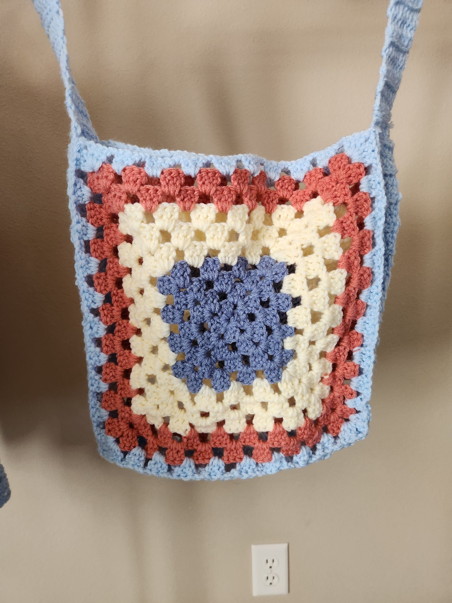 Sunny Granny Square Bag