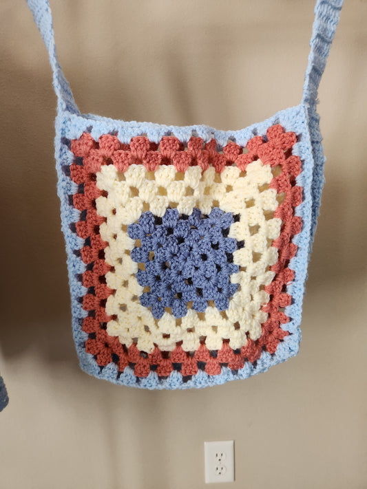 Sunny Granny Square Bag