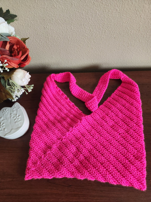 Neon Pink Tote Bag