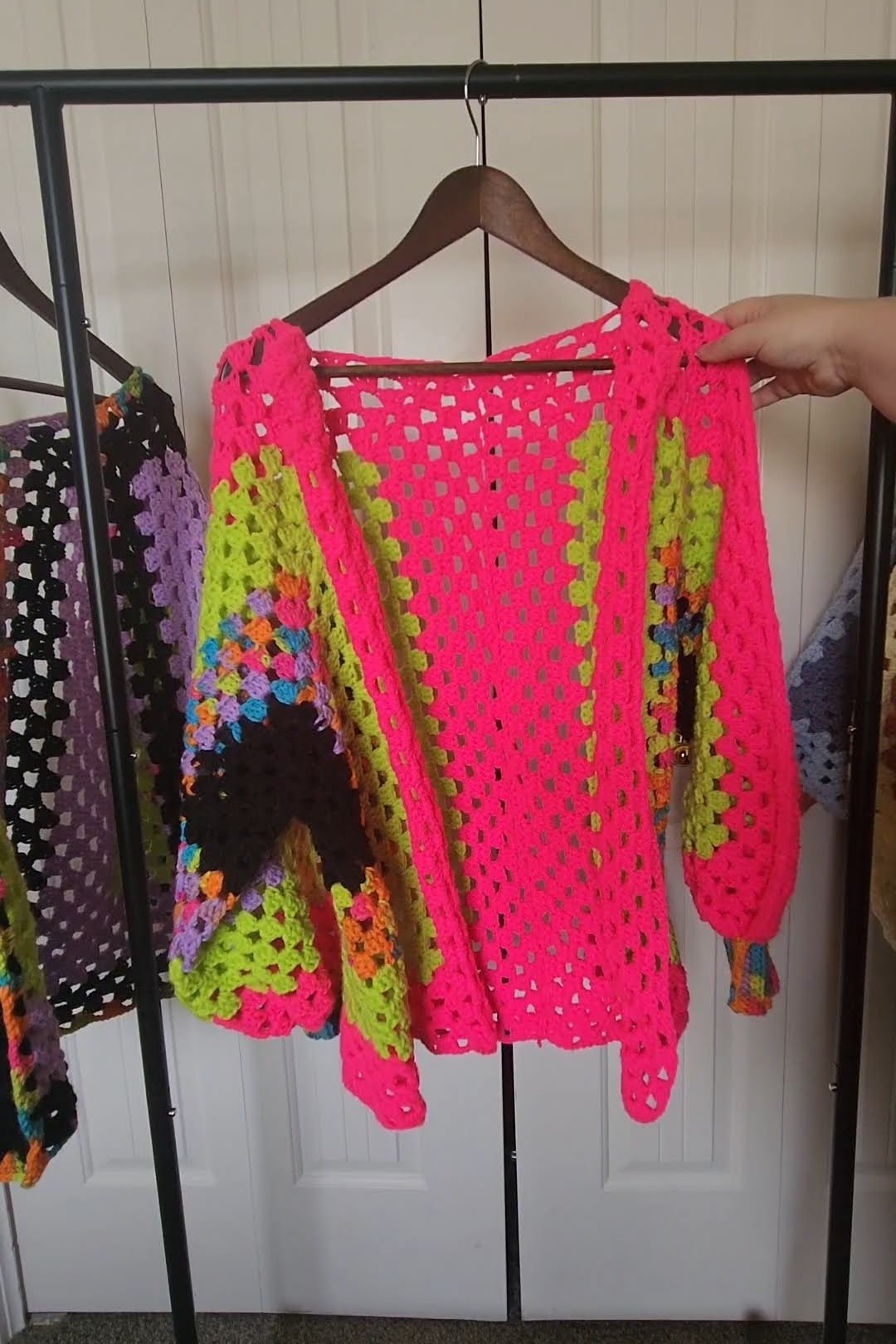 Custom Crochet Hexagon Cardigan