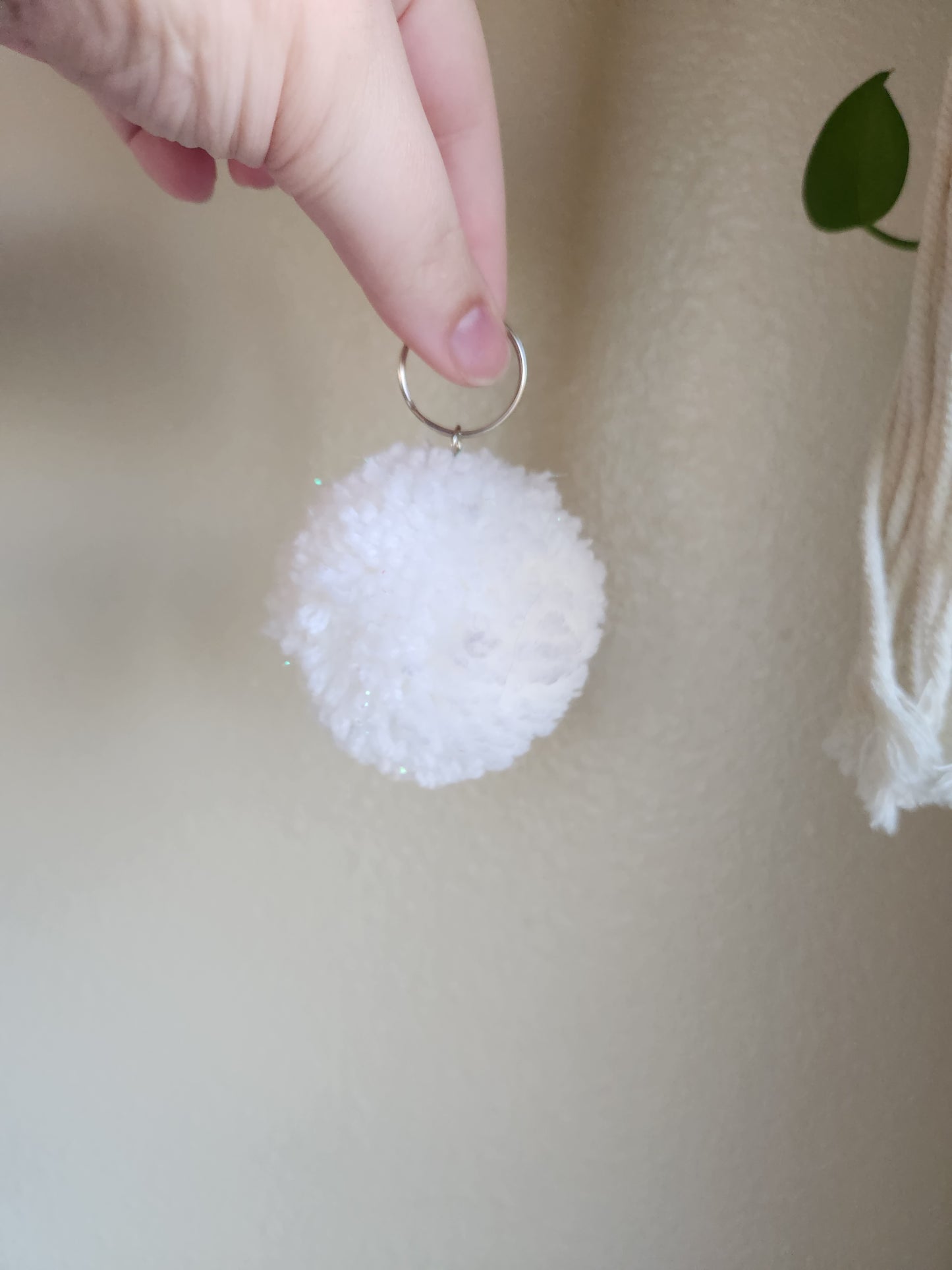 Birthstone PomPom Keychain