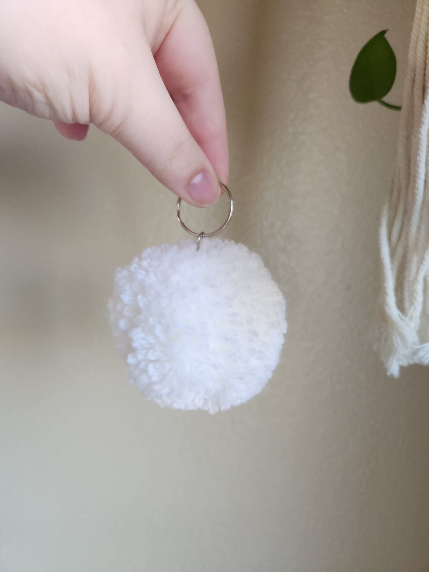 Birthstone PomPom Keychain