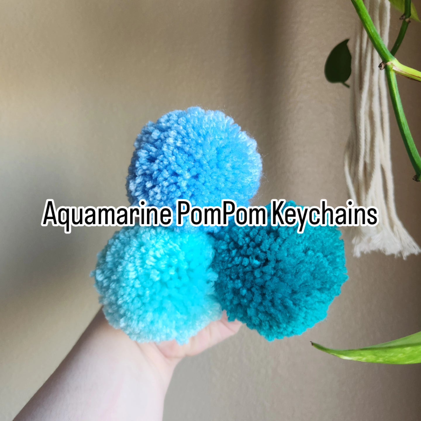 Birthstone PomPom Keychain