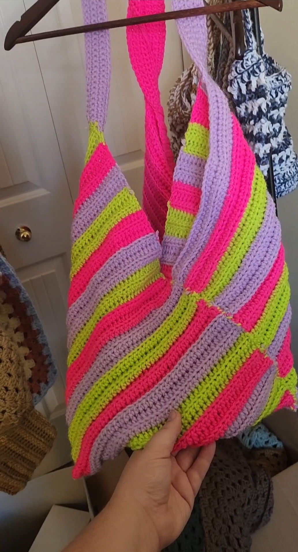 Candy Stripe Tote Bag